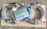 (3) NEW Galvanized Wire Rope w/ G70 Hooks