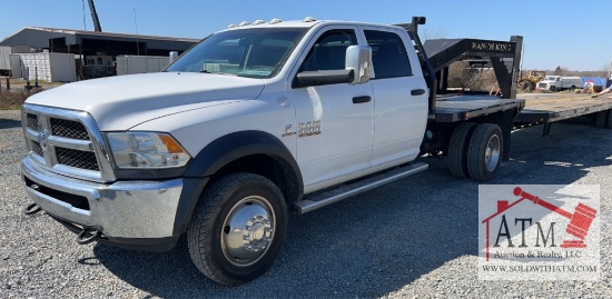 2018 Dodge Ram 4500 4X4 Flatbed