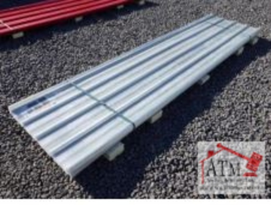 (20) NEW 12' x 3' Clear Corrugated Polycarb Panels