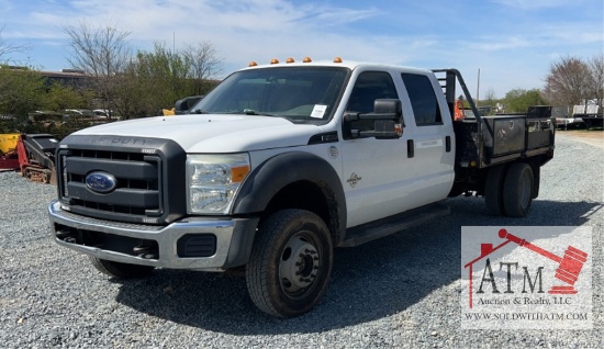 2016 Ford F-450 4X4 Flat Bed w/ Toolboxes