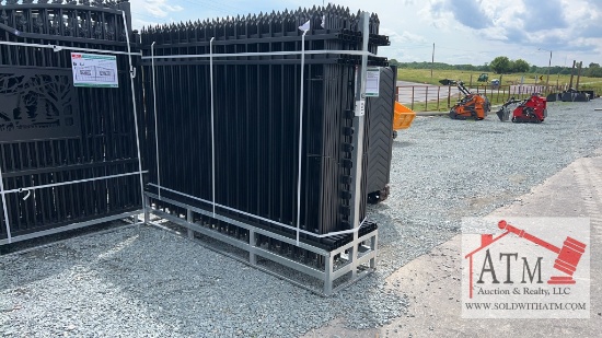 NEW 8' x 6' Galvanized + Powder Coated Fence Panel