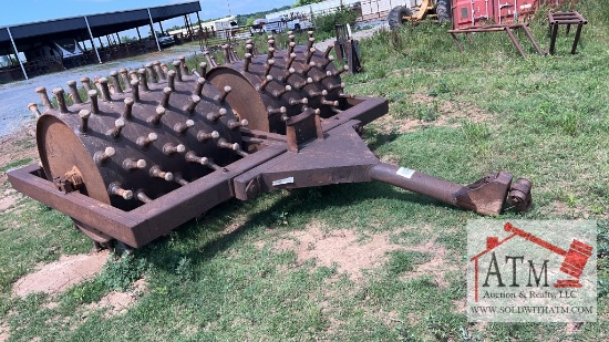 10' Double Drum Sheepsfoot Roller - Pull Type