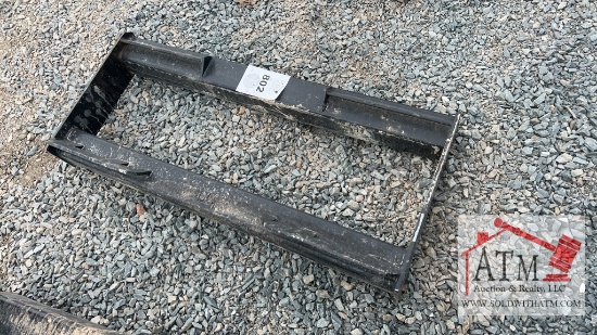 Tube Style Backer Plate - Skidsteer Attachment