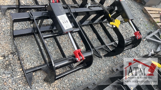 78" Heavy Duty Root Grapple - Skidsteer Attach