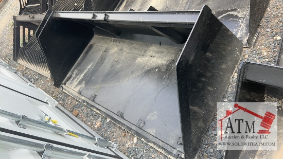 84" Litter Bucket High Capacity - Skidsteer Attach