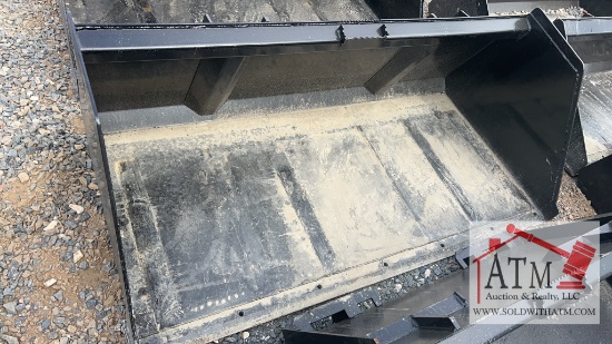 78" Litter Bucket High Capacity - Skidsteer Attach