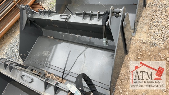 Heavy Duty 66" 4-in-1 Bucket - Skidsteer Attach