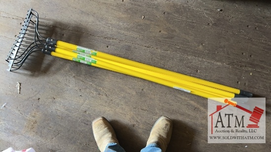 (4) New Hard Rakes