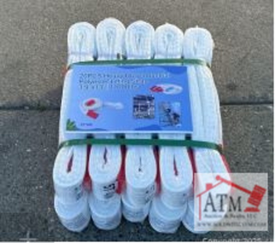 (10) NEW Industrial Polyester Lifting Straps
