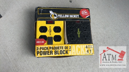 (2) Yellow Jacket Power Blocks
