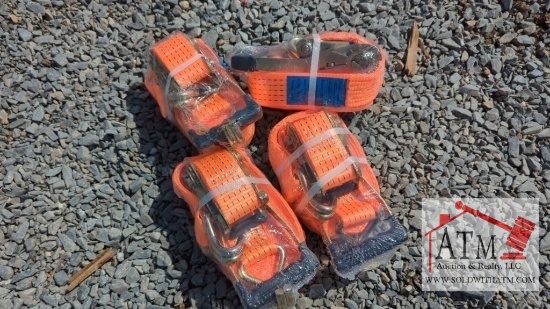 (4) NEW 2" x 27' Ratchet Straps