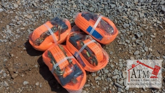 (4) NEW 1.5" x 27' Ratchet Straps
