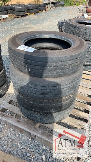 (4) 225/70R19.5 Tires