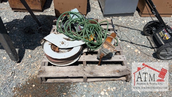 Pallet (Reels, Exhaust Fan, Vises, Misc)