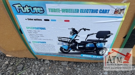 NEW Future FT-D3 Electric Tricycle - Blue