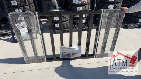 NEW Black Welded Galvanized Steel Fencing