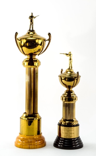 Two Harry Wright Shooting Trophies