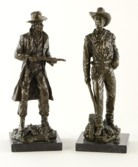 Two Western Theme Cowboy Bronzes