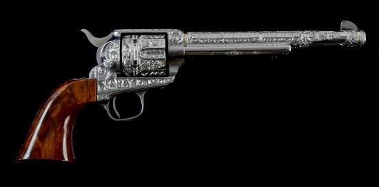 Custom Engraved Colt SAA: Little Big Horn