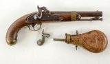 H. Aston US Model 1842 Percussion Pistol