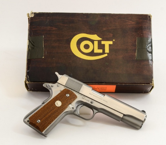 Colt Government 1911 Stainless 45 Pistol