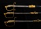 3 1852 Pattern Antique US Navy Swords