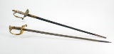 Two US Navy Officers Swords