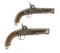 Two British Naval Pattern Tower Percussion Pistols