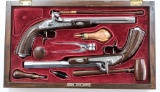 Pair of Cased Reproduction Dueling Pistols