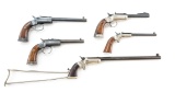 Five J. Stevens Tip-up Single Shot Pistols