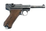 WWII Mauser S/42 Code Luger Semi Auto Pistol 9mm