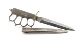 US WWI M1918 Trench Knife with Scabbard