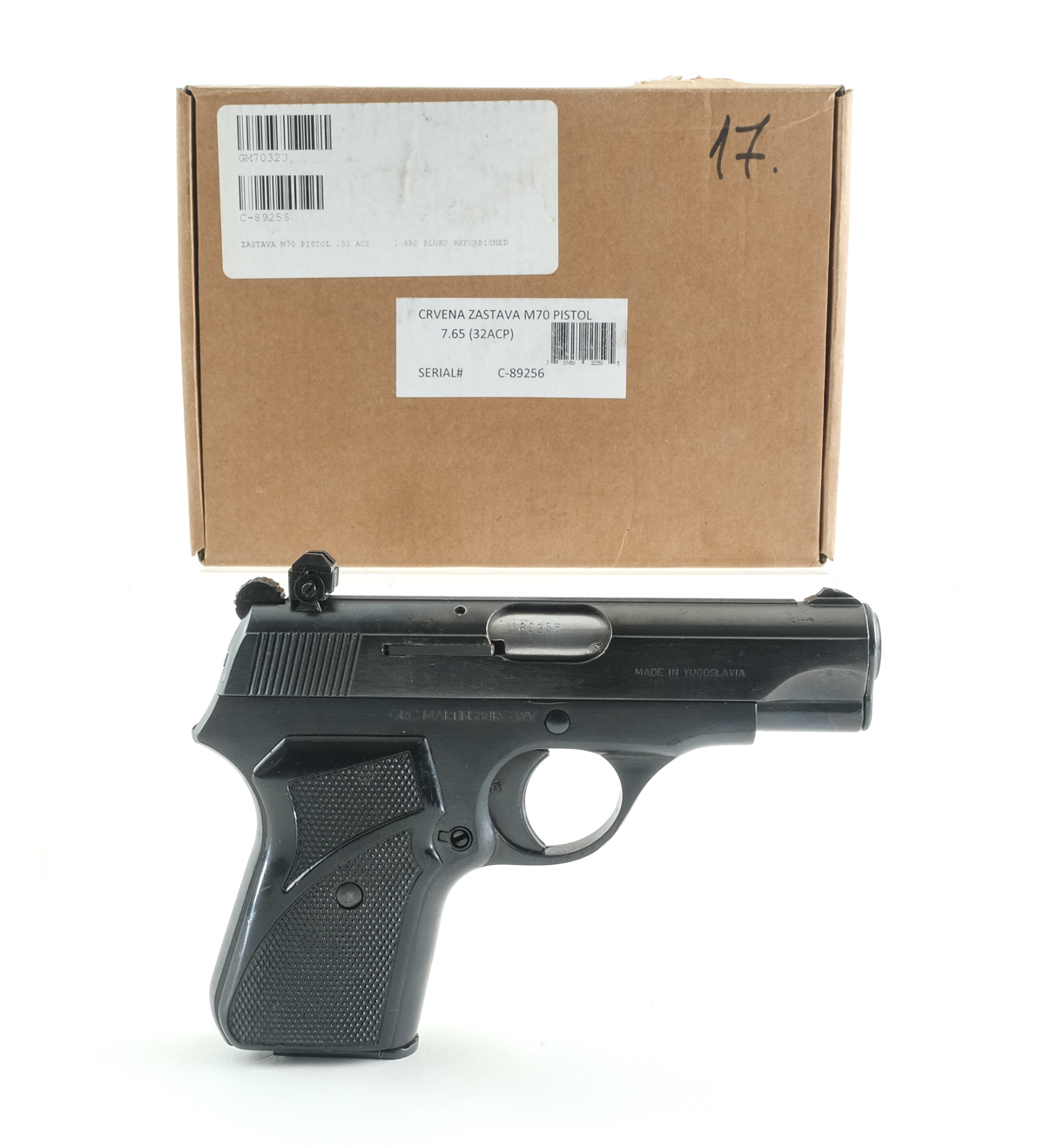 Zastava M70 .32 ACP Semi Auto Pistol Proxibid