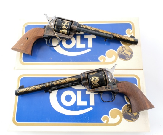 Pair of Colt Commemorative SAA 44-40 Revolvers