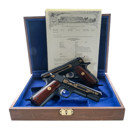Colt 1911 MK IV LAPD .45 2 Pcs Lot Pistols