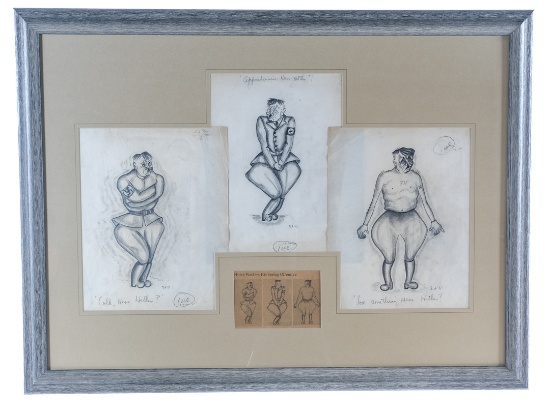 Original WWII Newspaper Illustration: Adolf Hitler