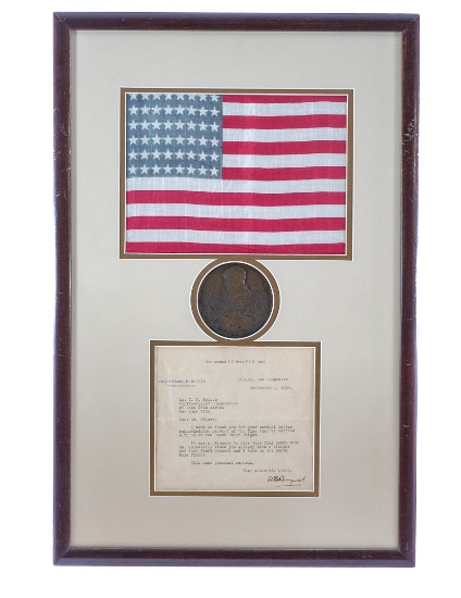 South Pole Flown American Flag: Admiral Byrd