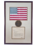 South Pole Flown American Flag: Admiral Byrd