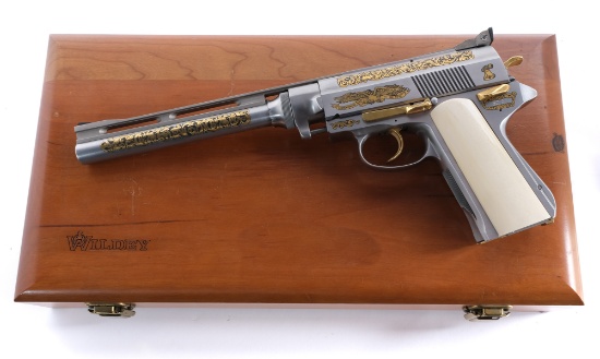 Engraved Wildey Survivor .45 Win Mag Pistol