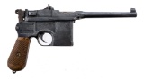 German Military Mauser C96 Broomhandle Pistol 7.63