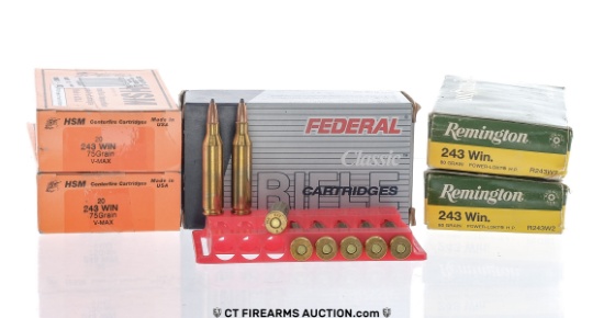 .243 Win. Ammo Lot 84 Live Rounds