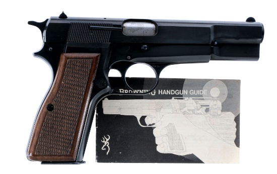 Belgian Browning Hi-Power 9mm Semi Auto Pistol