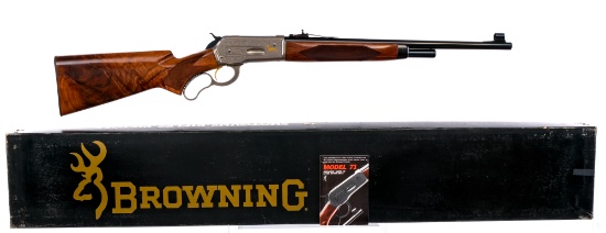 Engraved Browning 71 High Grade .348 Win Rifle