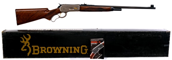 Engraved Browning 71 High Grade .348 Win Rifle