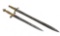 Estate Short Sword/Bayonet 2Pcs Lot Blades
