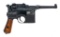 Mauser C96 7.63x25mm Semi Auto Pistol