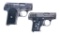 Estate Spanish Pistols .25 ACP Lot 2Pcs Pistol