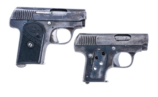 Estate Spanish Pistols .25 ACP Lot 2Pcs Pistol
