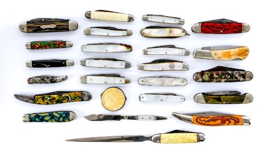 Assorted Folding Knife Lot 25Pcs