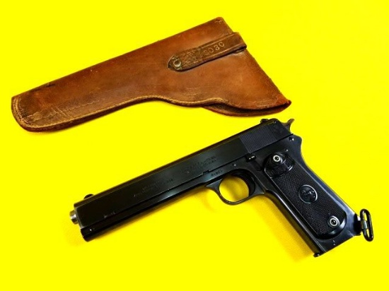 COLT 1902 Military Semi Auto .38 RIMLESS Pistol. Excellent Condition. 6" Barrel. Shiny Bore, Tight A